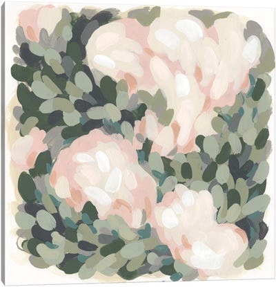 Blush & Celadon II Canvas Art Print - Coral in Focus 