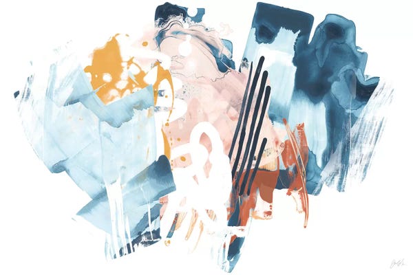 Mid-Century Modern Living Room: Composite Signal I by June Erica Vess