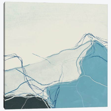 Blue Peaks I Canvas Print #JEV1183} by June Erica Vess Canvas Artwork