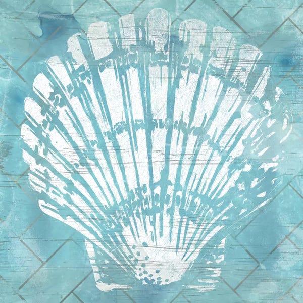 Sea Shells: Cerulean Shell I by June Erica Vess