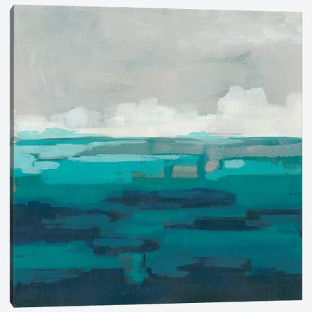 Sea Foam Vista I Canvas Print #JEV1362} by June Erica Vess Canvas Art