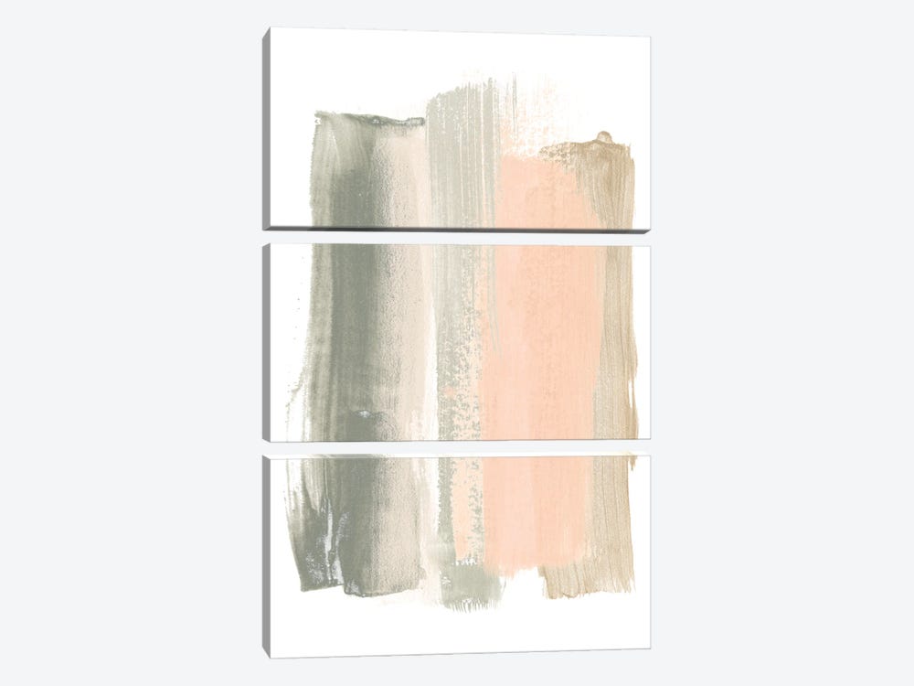 Blush Abstract VIII by June Erica Vess 3-piece Canvas Wall Art
