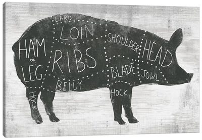 Farmhouse Butcher I Canvas Art Print - June Erica Vess