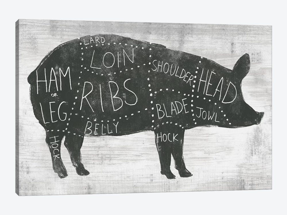 Farmhouse Butcher I by June Erica Vess 1-piece Canvas Wall Art