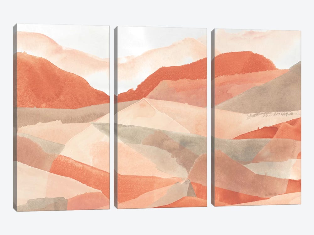 Desert Valley II by June Erica Vess 3-piece Canvas Wall Art
