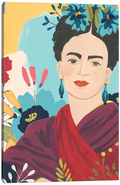 Frida's Garden II Canvas Art Print - Latin Décor