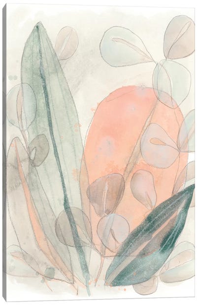 Leaf Scatter I Canvas Art Print - June Erica Vess