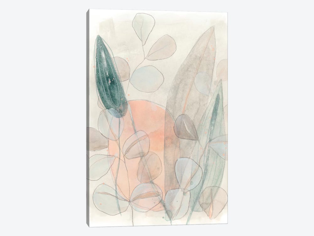 Leaf Scatter II by June Erica Vess 1-piece Canvas Art
