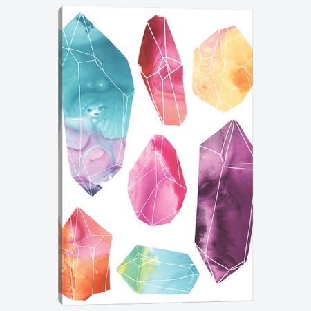 Prism Crystals I Canvas Print #JEV1742} by June Erica Vess Canvas Artwork