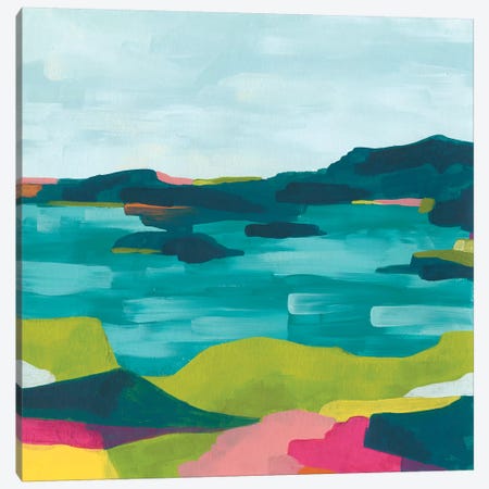 Kaleidoscope Coast I Canvas Print #JEV1773} by June Erica Vess Art Print