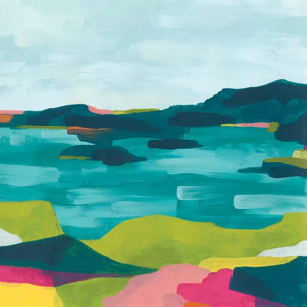 Coastal & Ocean Abstracts: Kaleidoscope Coast I by June Erica Vess