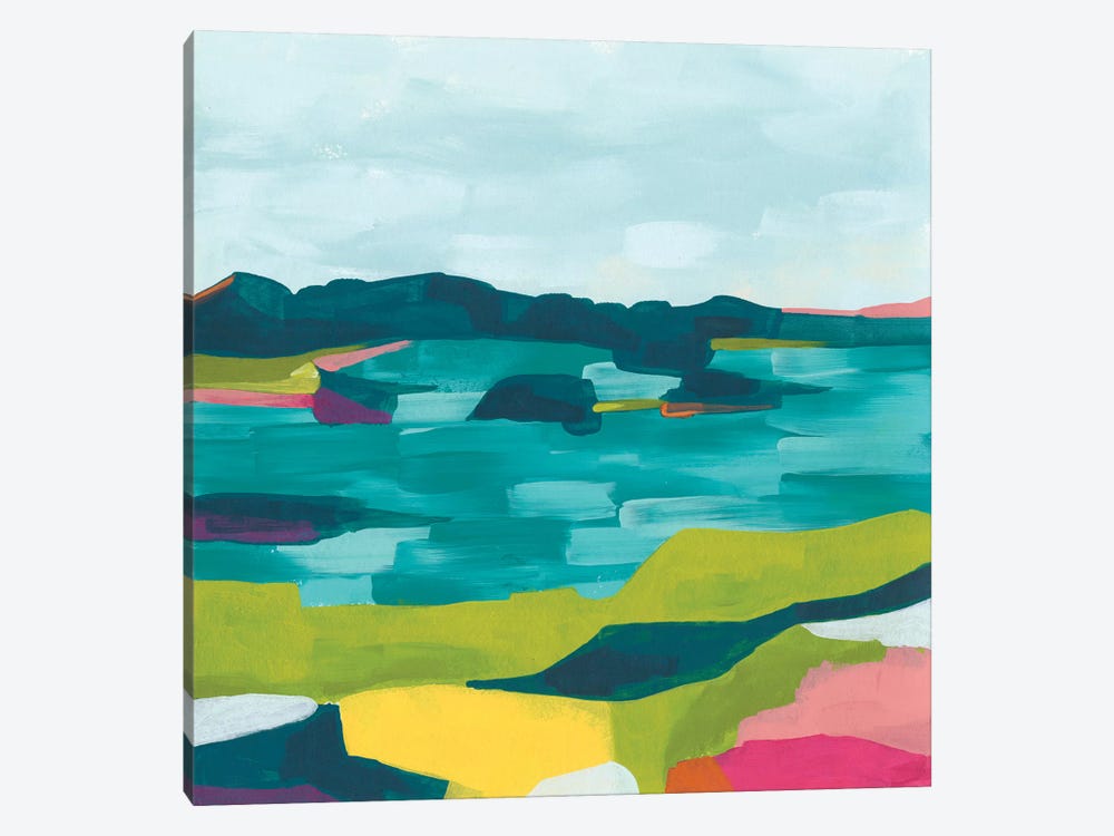 Kaleidoscope Coast II by June Erica Vess 1-piece Canvas Art Print