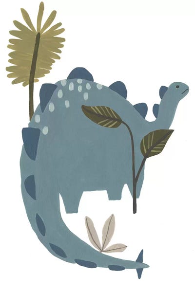 Kids Dinosaur Art: Mighty Dino I by June Erica Vess