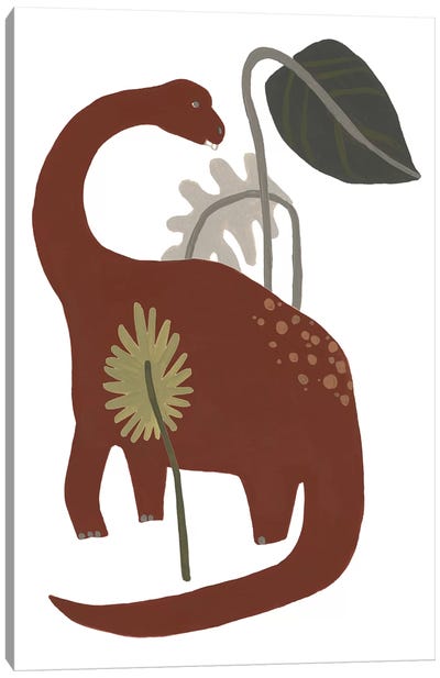 Mighty Dino IV Canvas Art Print - Prehistoric Animal Art