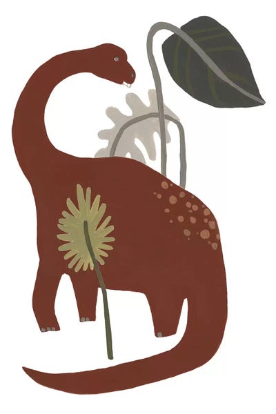 Kids Dinosaur Art: Mighty Dino IV by June Erica Vess