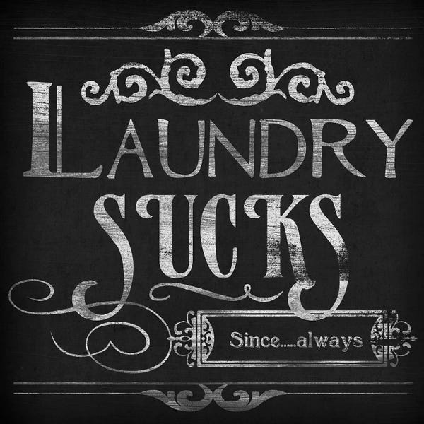 Funny Typography: Laundry Snark II by June Erica Vess