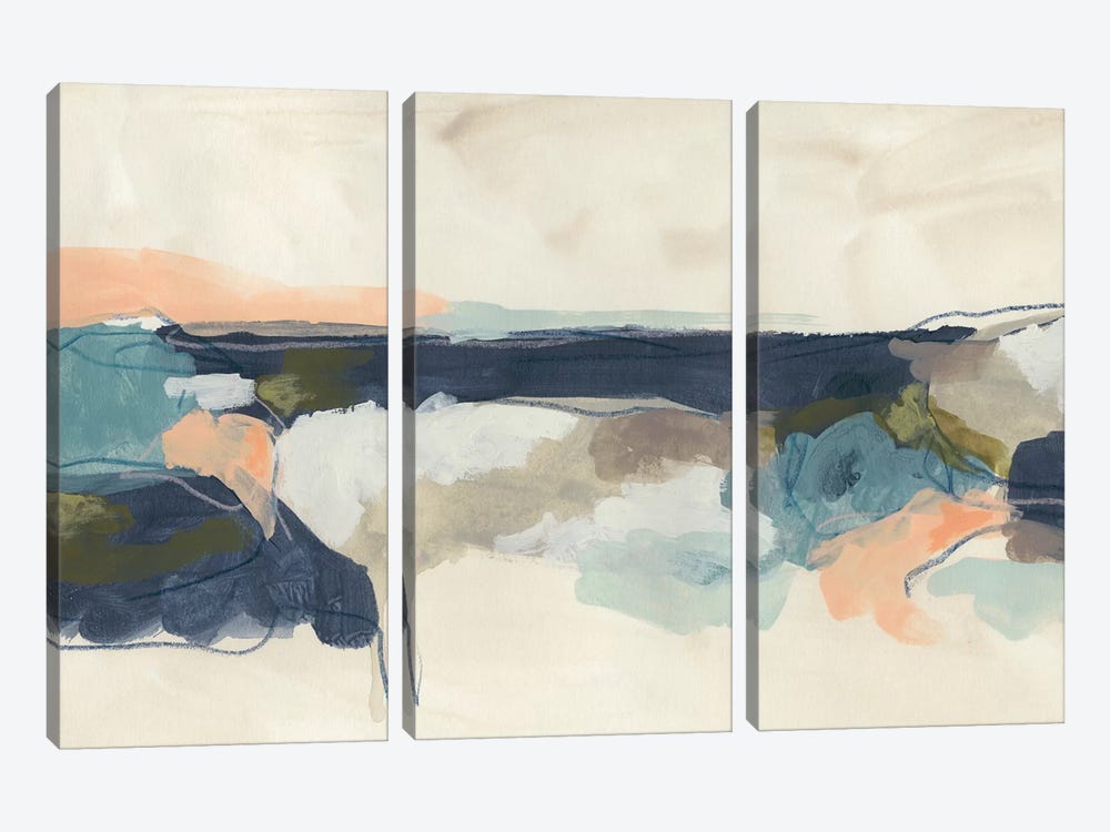 Palette Horizon I by June Erica Vess 3-piece Canvas Art