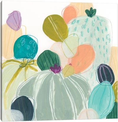 Candy Cactus I Canvas Art Print - June Erica Vess