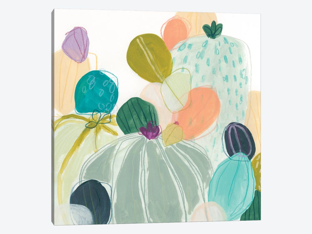 Candy Cactus I by June Erica Vess 1-piece Canvas Artwork