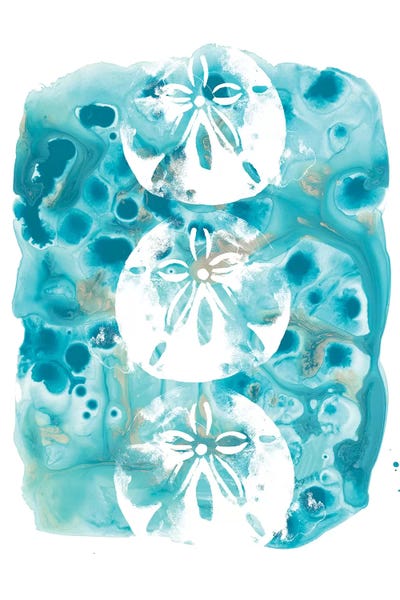 Kids Ocean Life Art: Seaside Shapes IV by June Erica Vess