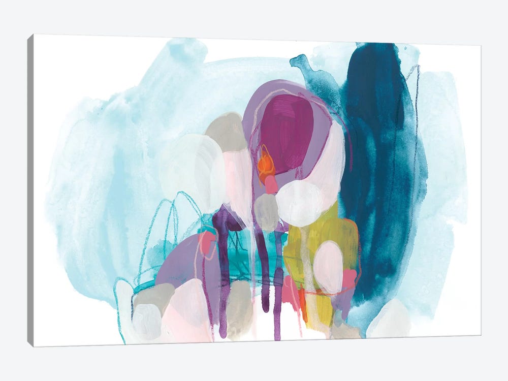 Colorful Orbit III by June Erica Vess 1-piece Canvas Art
