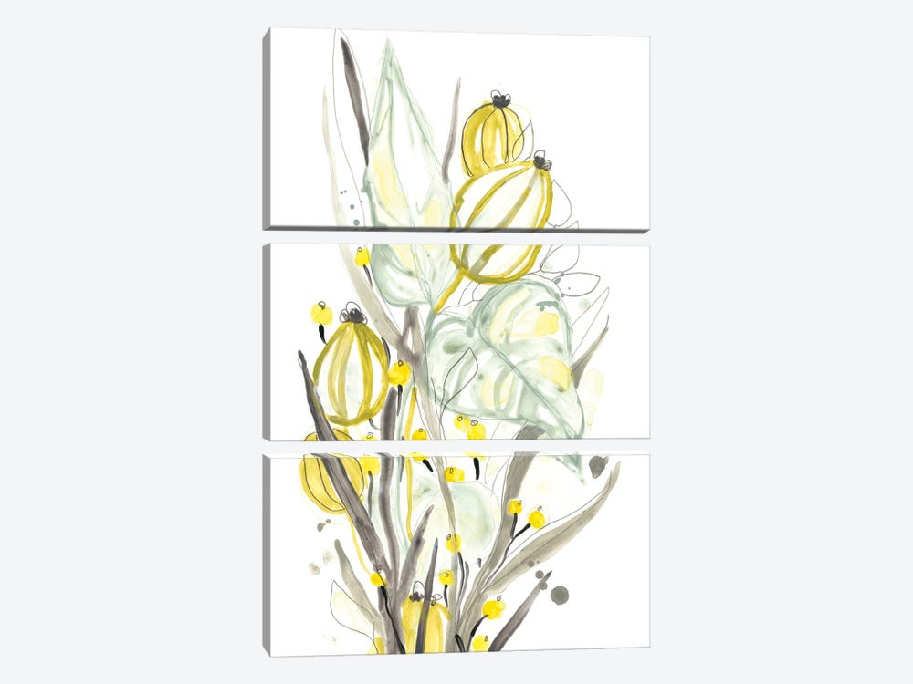 Ethereal Citron I by June Erica Vess 3-piece Canvas Artwork