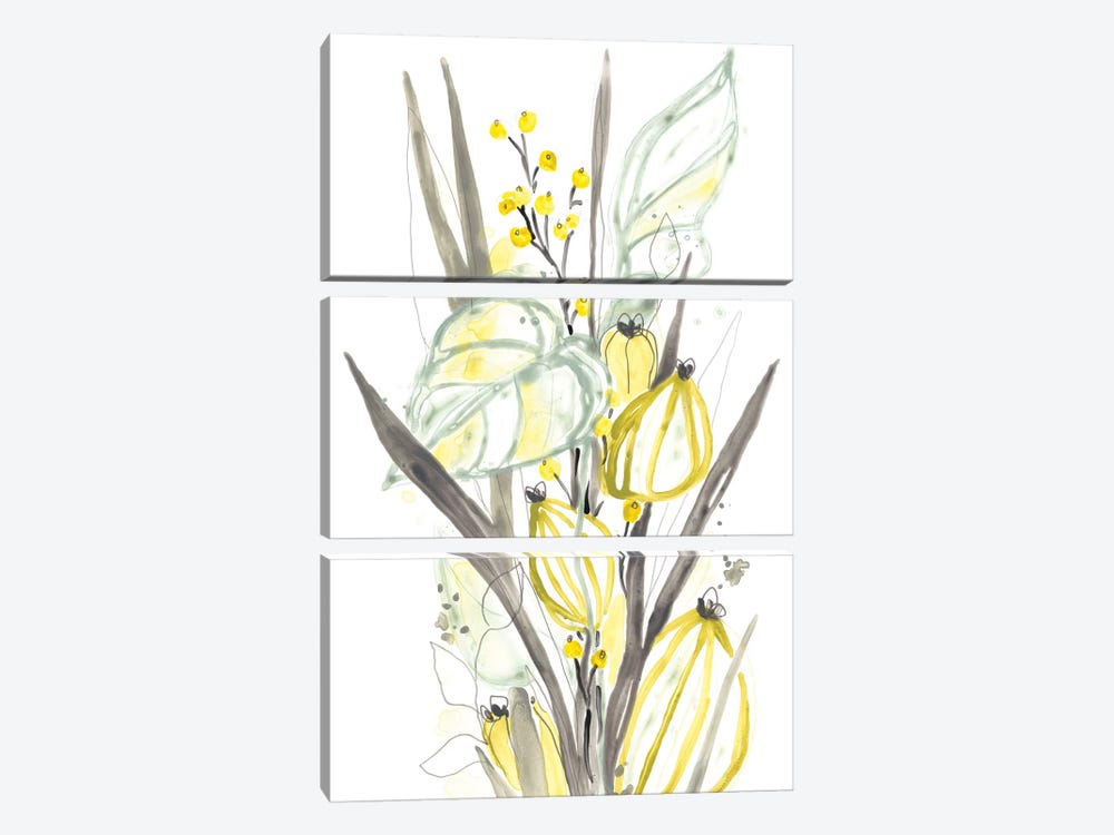 Ethereal Citron II by June Erica Vess 3-piece Canvas Art