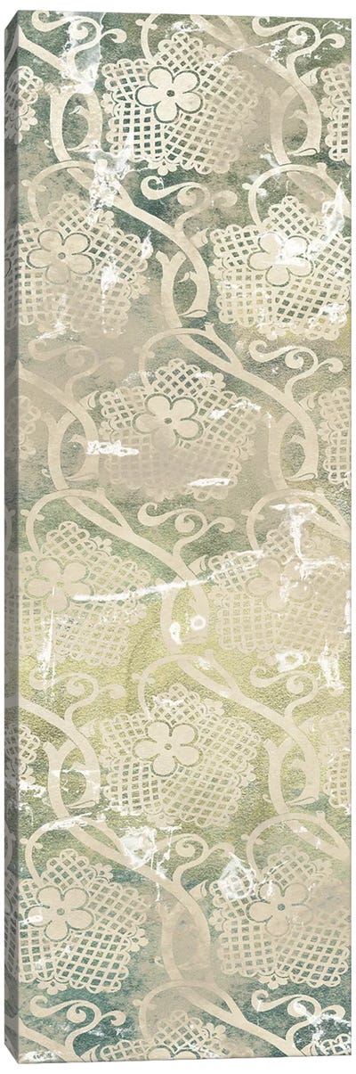 Emerald Textile IV Canvas Art Print - Ogee