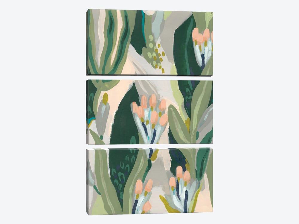 Floral Impulse I by June Erica Vess 3-piece Canvas Print