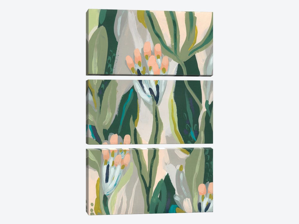 Floral Impulse II by June Erica Vess 3-piece Canvas Wall Art
