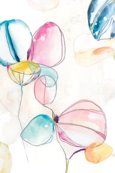 Garden Splash II by June Erica Vess multi panel art