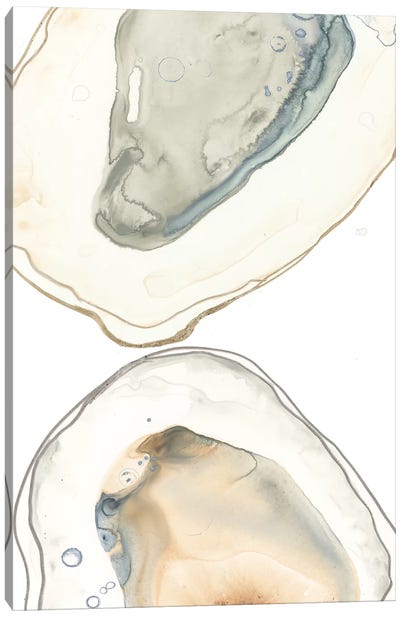 Ocean Oysters II Canvas Art Print - Oyster Art