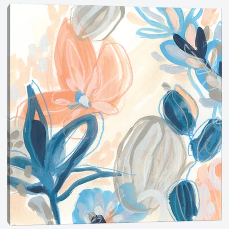 Terra Cotta Blooms I Canvas Print #JEV2102} by June Erica Vess Canvas Art