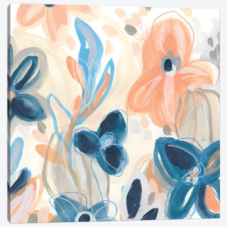 Terra Cotta Blooms IV Canvas Print #JEV2105} by June Erica Vess Canvas Print