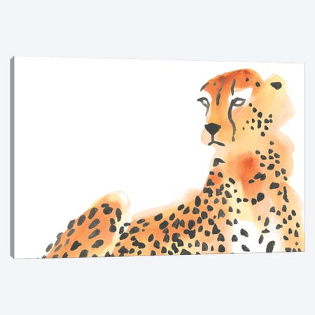 Majestic Cheetah I Canvas Print #JEV2265} by June Erica Vess Canvas Artwork
