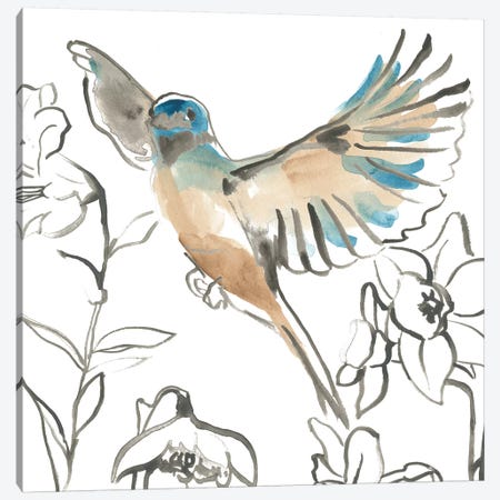Songbird Meadow IV Canvas Print #JEV2301} by June Erica Vess Canvas Artwork