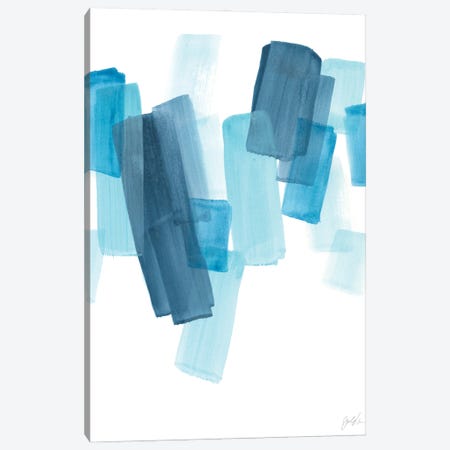 Azure Fragment I Canvas Print #JEV2334} by June Erica Vess Canvas Wall Art