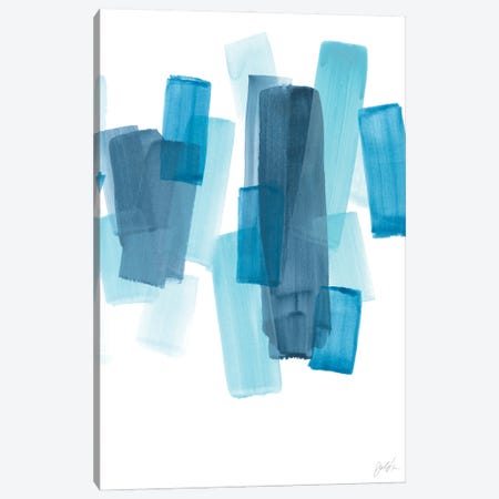 Azure Fragment II Canvas Print #JEV2335} by June Erica Vess Canvas Wall Art