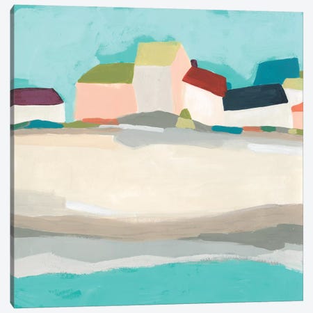 Coastal Village I Canvas Print #JEV2348} by June Erica Vess Canvas Wall Art