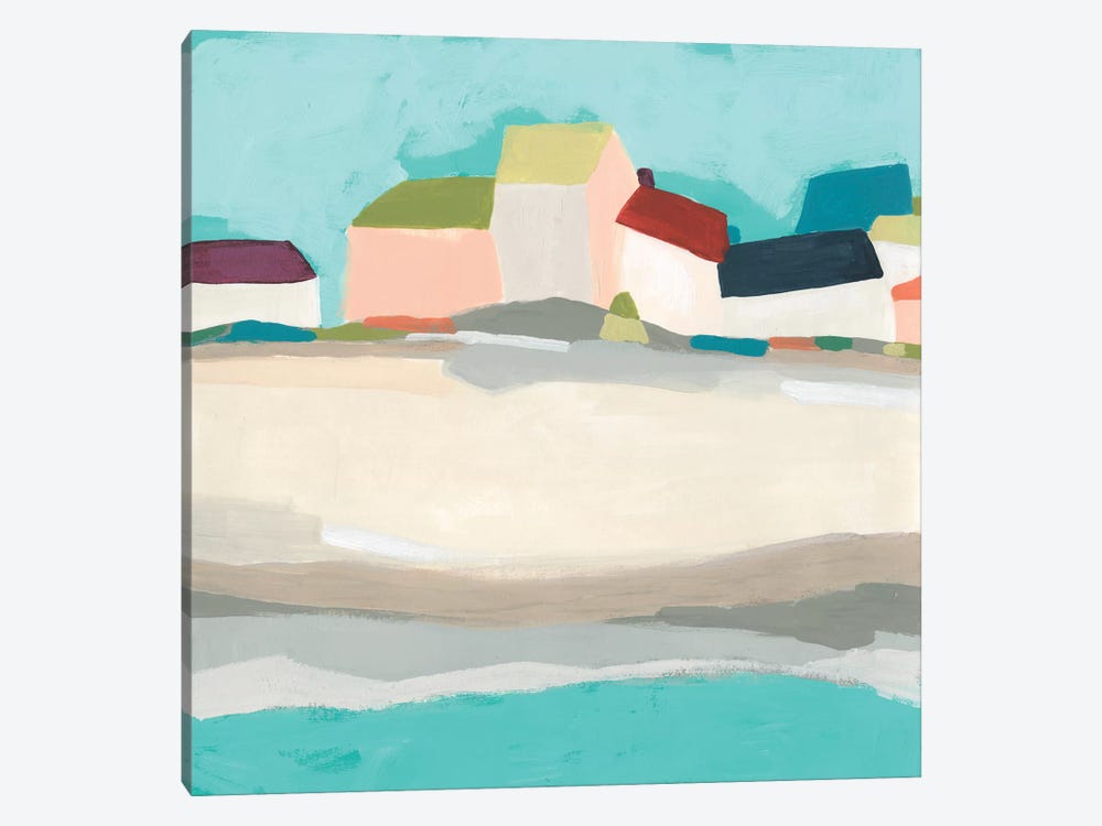 Coastal Village I by June Erica Vess 1-piece Canvas Print