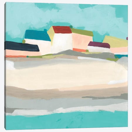 Coastal Village II Canvas Print #JEV2349} by June Erica Vess Canvas Artwork