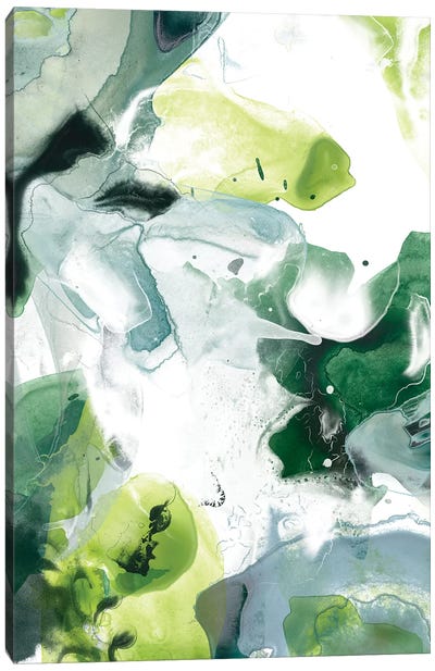 Jungle Marble I Canvas Art Print - Green with Envy