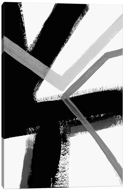 Angular Pulse III Canvas Art Print - Linear Abstract Art