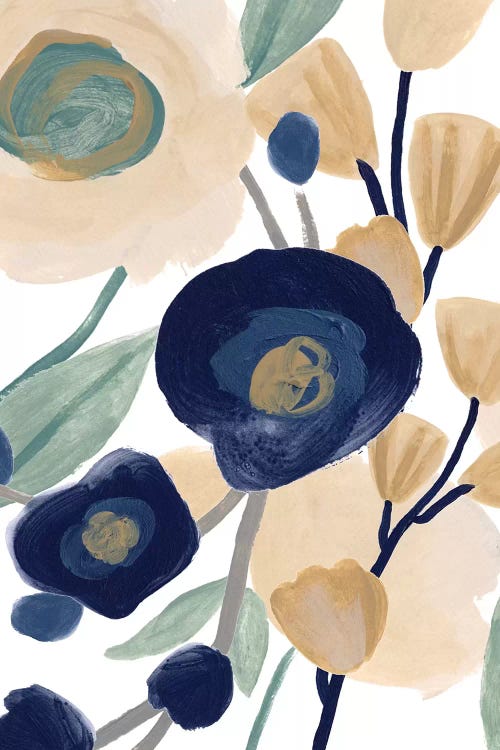 Blue Poppy Cascade II by June Erica Vess wall art