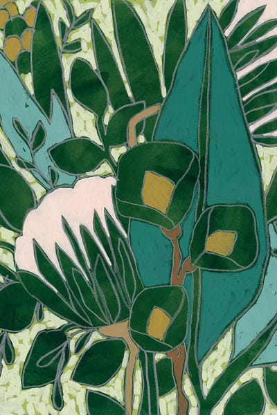 Pineapples: Bottle Glass Garden I by June Erica Vess