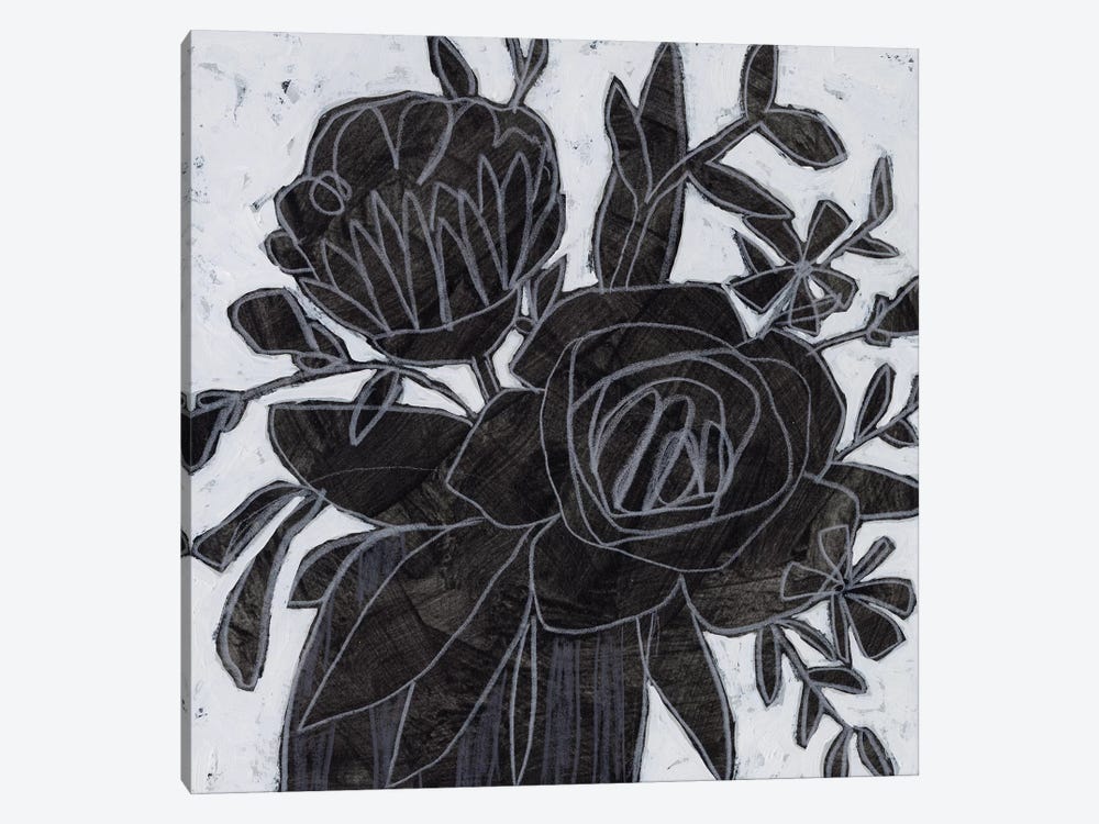 Chalkboard Garden I by June Erica Vess 1-piece Canvas Print