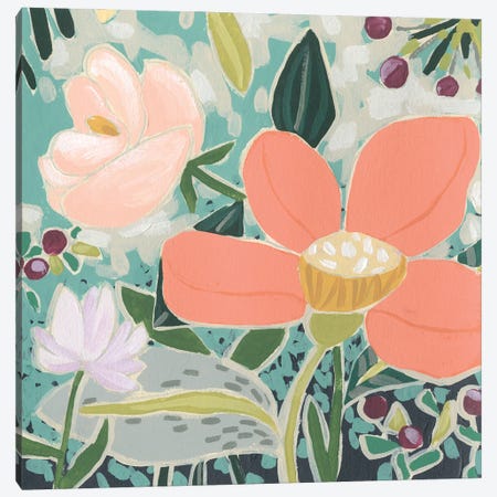 Garden Confetti I Canvas Print #JEV2484} by June Erica Vess Canvas Wall Art