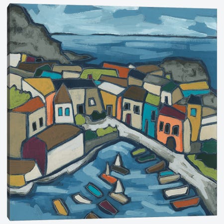 Mosaic Harbor I Canvas Print #JEV2513} by June Erica Vess Art Print