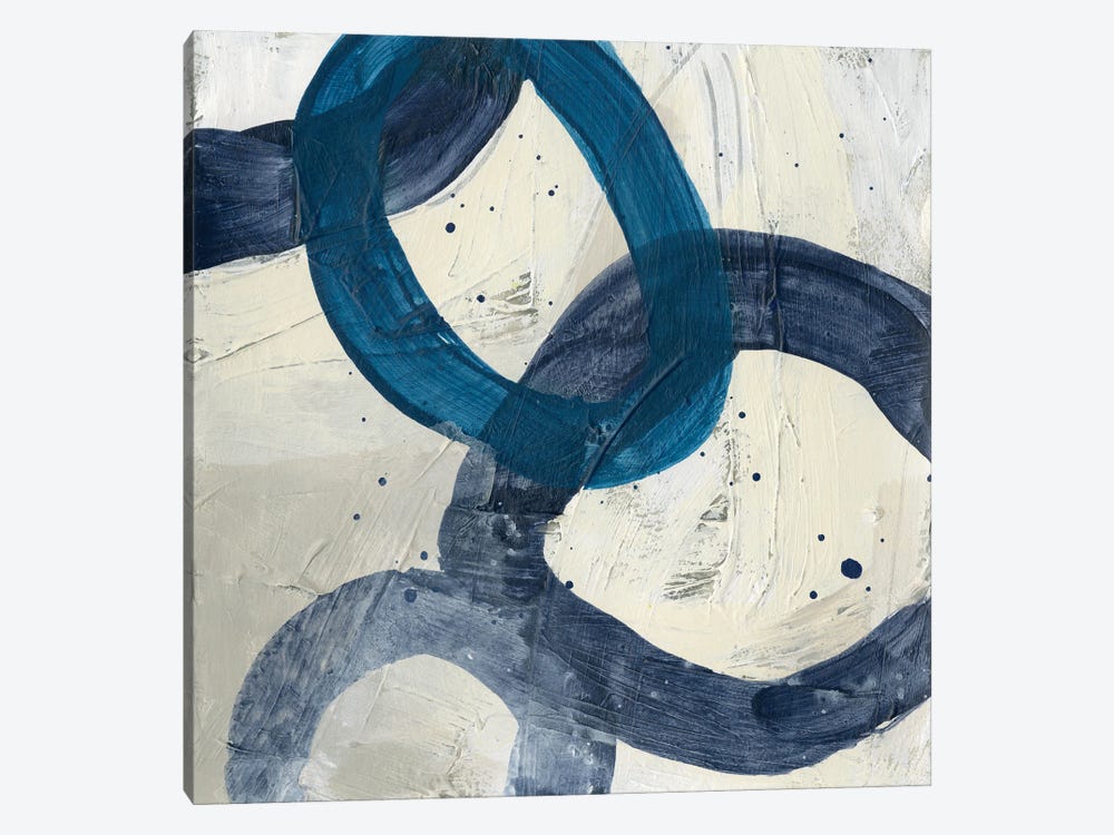Blue System II by June Erica Vess 1-piece Canvas Art
