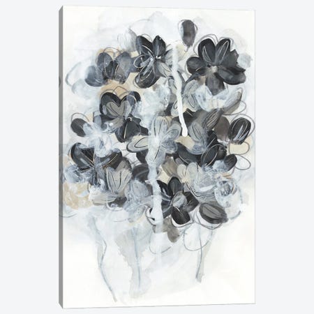 Monochrome Flora II Canvas Print #JEV2589} by June Erica Vess Canvas Artwork